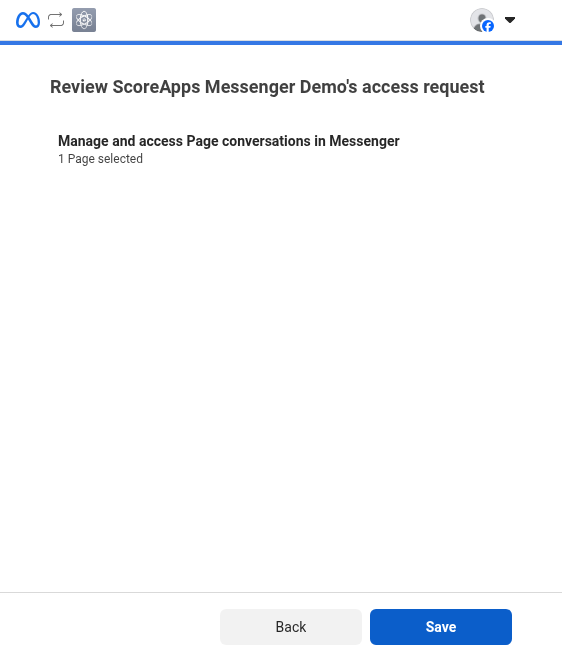 Permiso de acceso a conversaciones de la página en Messenger