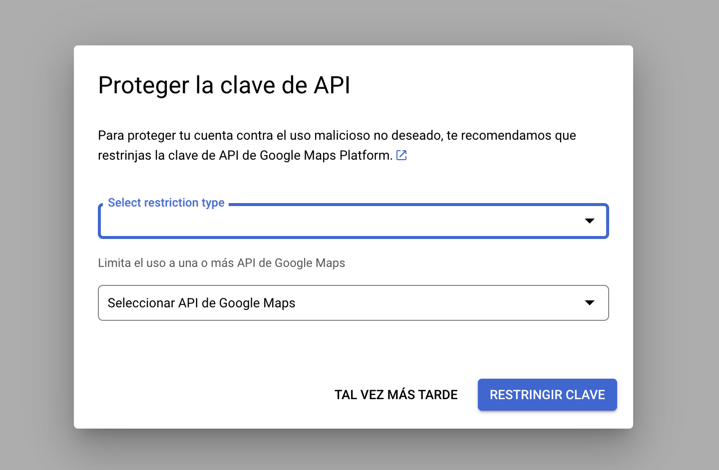 API de Google Maps